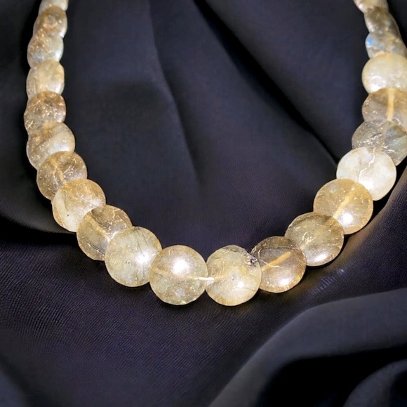 Jay King Labradorite Moonstone Disc Bead Beaded Sterling Silver Choker Necklace - Picture 1 of 10